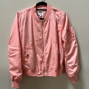 Pink Lightweight Bomber Jacket